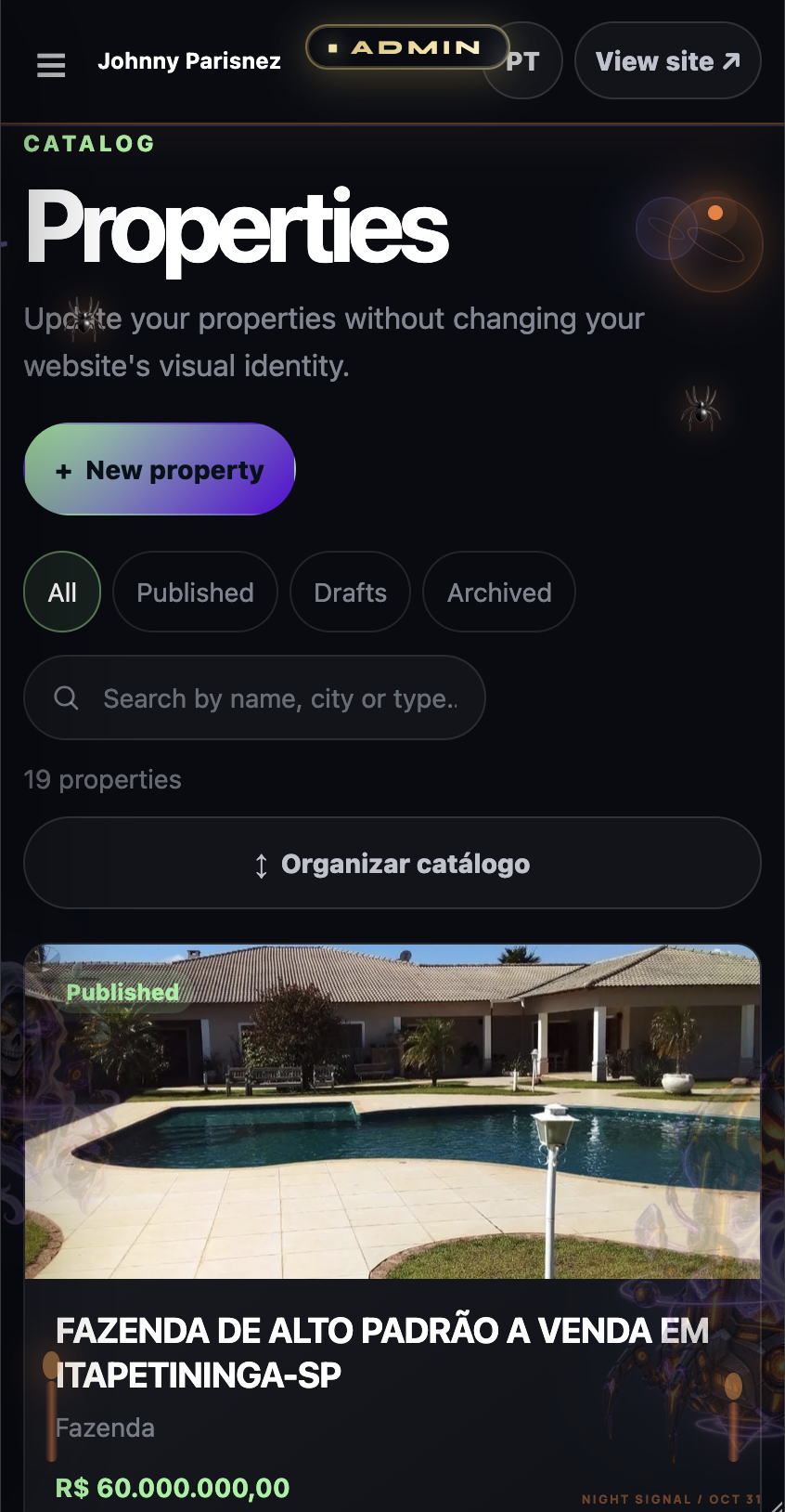 JHONATAN PETERSON — screenshot mobile 2