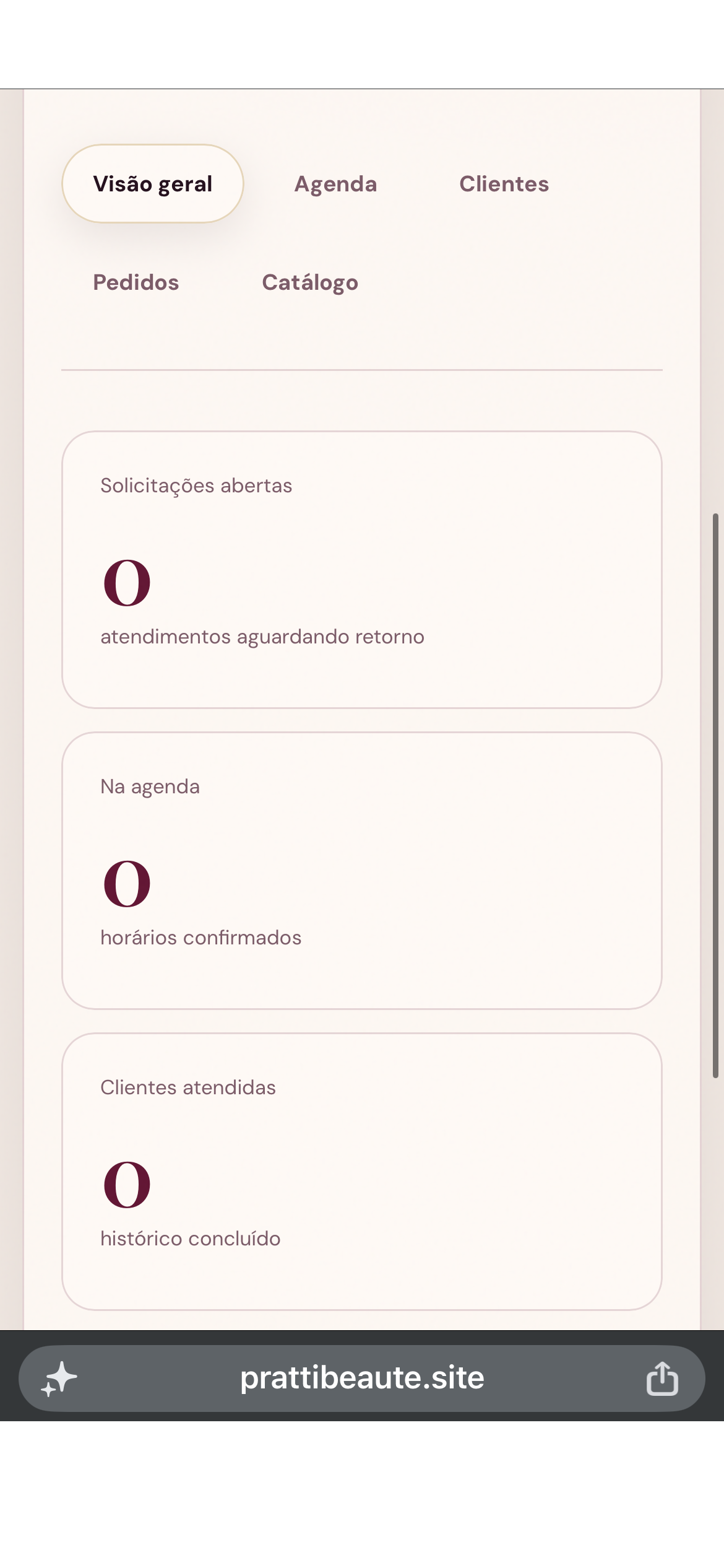 PRATTI BEAUTÊ — screenshot mobile 2